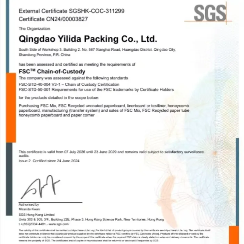Qingdao Yilida Packaging은 FSC 공급 및 수요망 관리 시스템에 대한 특별 교육을 실시했습니다.
